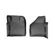Load image into Gallery viewer, WeatherTech 08-10 Ford F250/F350/F450/F550 Super Duty Regular Cab Front FloorLiner - Black - Side View