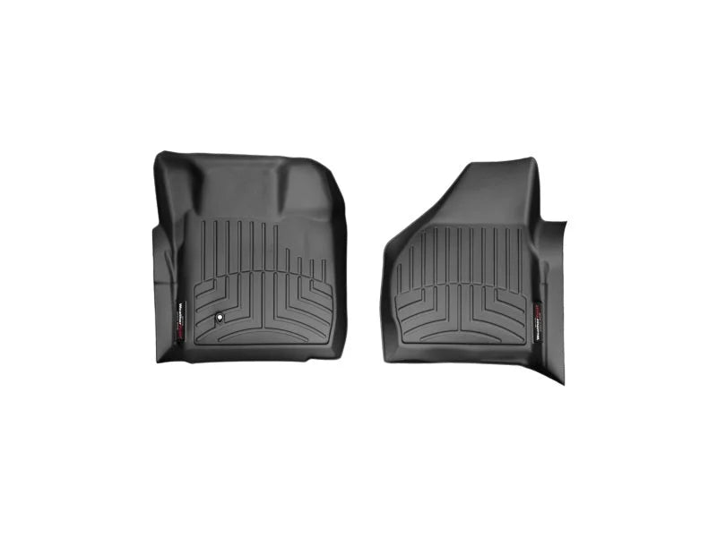 WeatherTech 08-10 Ford F250/F350/F450/F550 Super Duty Regular Cab Front FloorLiner - Black - Side View