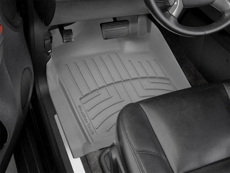 WeatherTech 08-13 Chevrolet Silverado 1500 Front FloorLiner - Grey - Back View