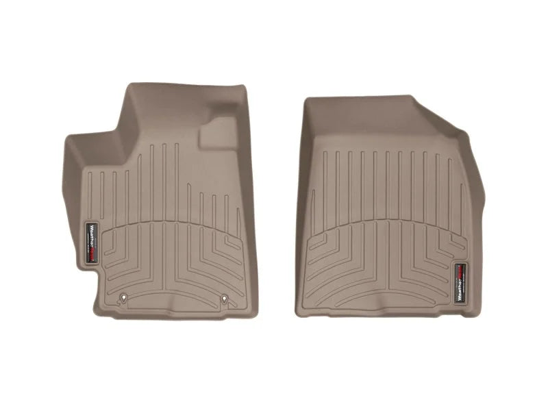 WeatherTech 08-13 Toyota Highlander Front FloorLiner - Tan - Back View