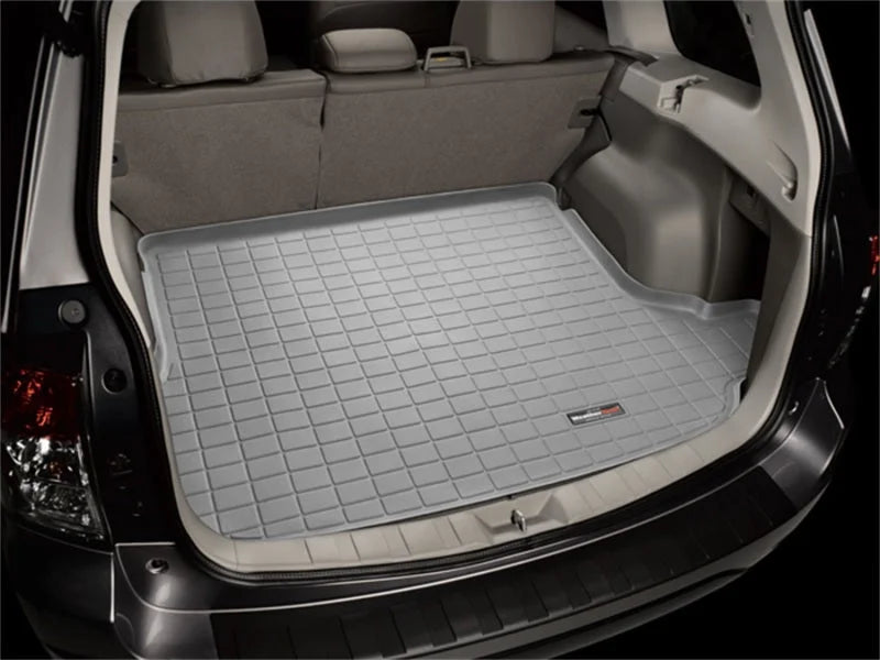 WeatherTech 08-14 Chevrolet Traverse Cargo Liners - Grey - Back View