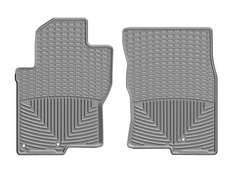 WeatherTech 08-19 Nissan Frontier Crew Cab Front Rubber Mats - Grey - Main Product View