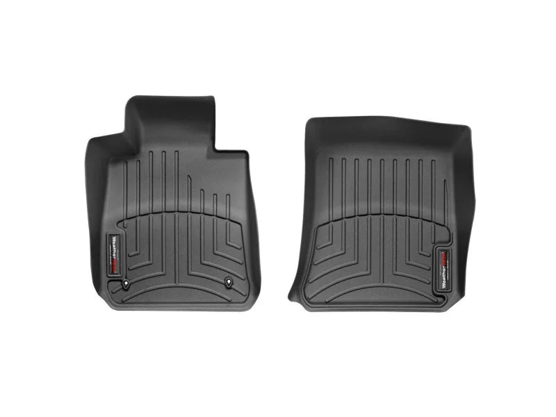 WeatherTech 08+ BMW 1-Series (E82/E88) Front FloorLiner - Black - Main Product View