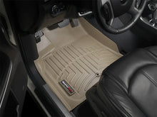 Load image into Gallery viewer, WeatherTech 08+ GMC Acadia Front FloorLiner - Tan - Installation View