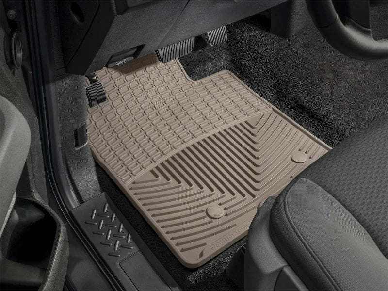 WeatherTech 08+ Mitsubishi Outlander Front Rubber Mats - Tan - Back View