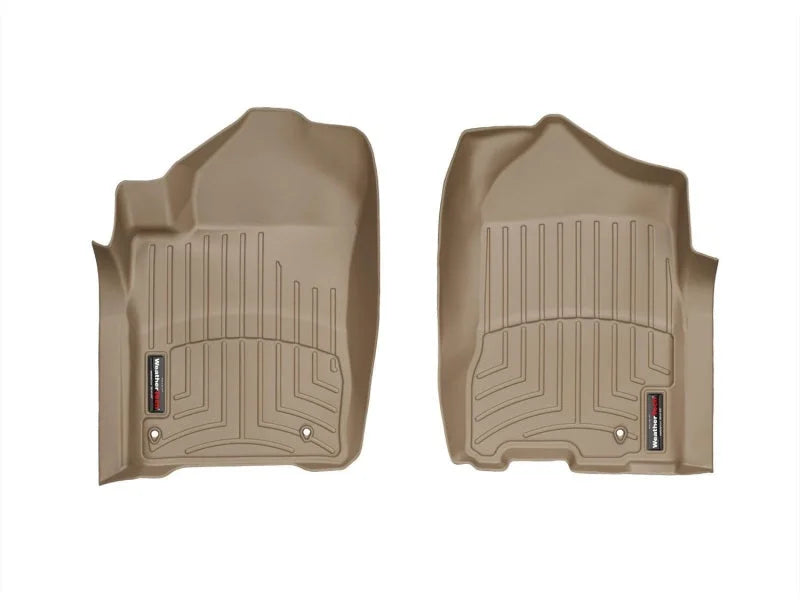 WeatherTech 08+ Nissan Armada Front FloorLiner - Tan - Back View