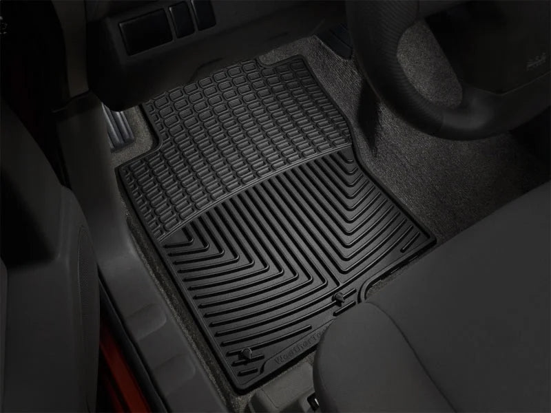 WeatherTech 08+ Nissan Xterra Front Rubber Mats - Black - Installation View