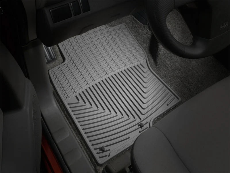 WeatherTech 08+ Nissan Xterra Front Rubber Mats - Grey - Installation View