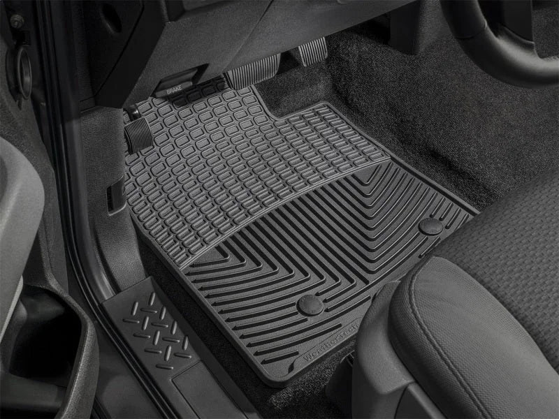 WeatherTech 09-13 Audi A4/A5 Front Rubber Mats - Black - Side View
