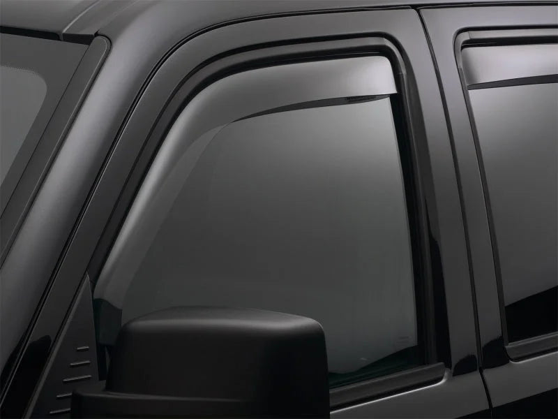 WeatherTech 09-13 Dodge Journey Front Side Window Deflectors - Light Smoke - Back View