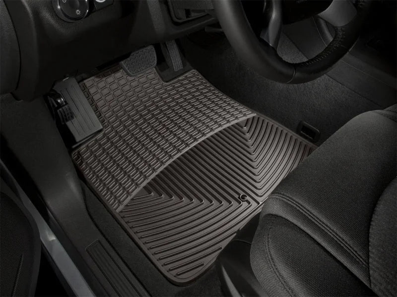 WeatherTech 09-17 Chevy Traverse / 08-17 Buick Enclave Front Rubber Mats - Cocoa - Back View