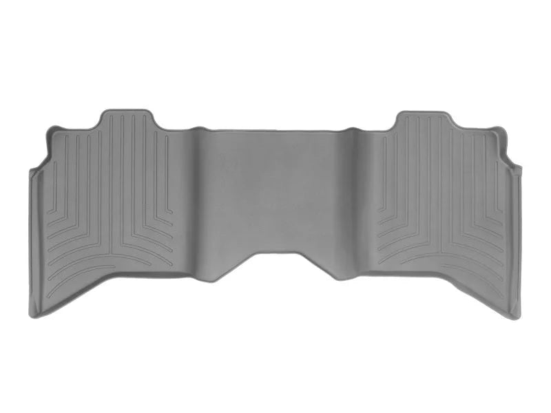 WeatherTech 09+ Dodge Ram 1500 Crew Cab Rear FloorLiner - Grey - Back View