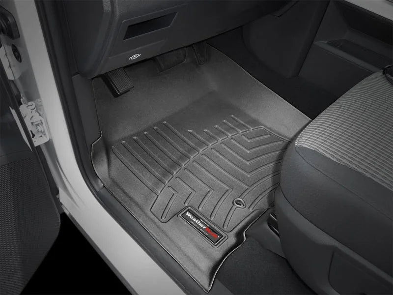 WeatherTech 09+ Dodge Ram 1500 Front FloorLiner - Black - Installation View