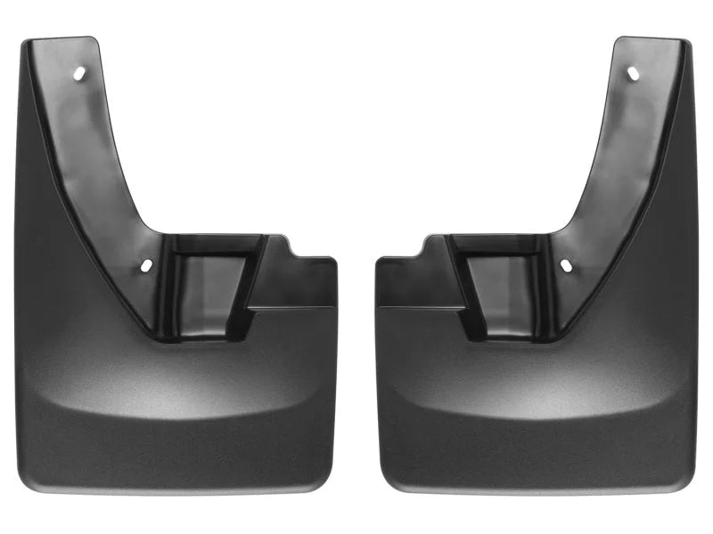WeatherTech 09+ Dodge Ram 1500 No Drill Mudflaps - Black - Back View