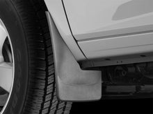 Load image into Gallery viewer, WeatherTech 09+ Dodge Ram 1500 No Drill Mudflaps - Black - Installation View