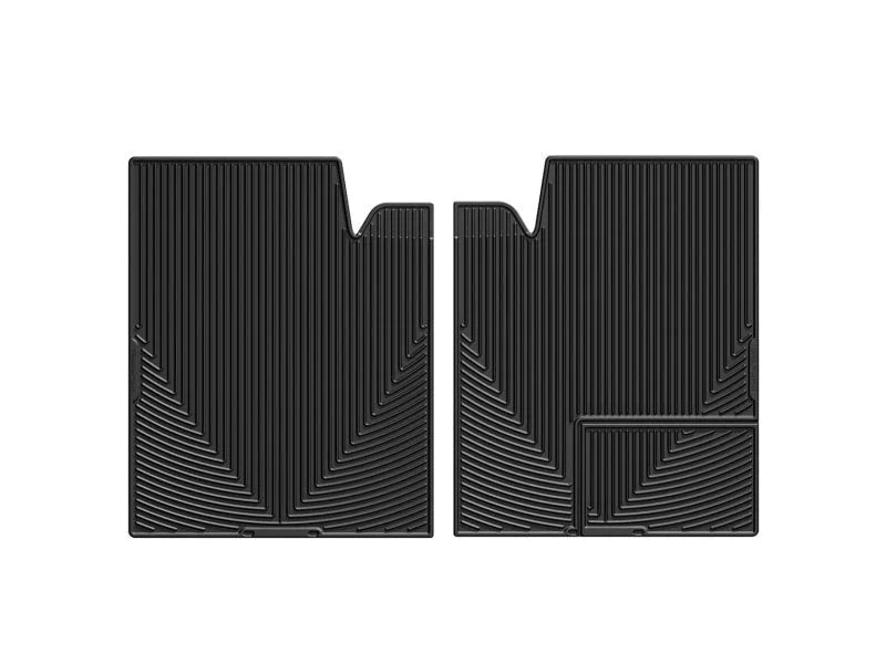 WeatherTech 09+ Ford F-150 Rear Rubber Mats - Black - Back View