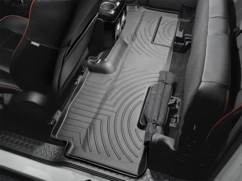 WeatherTech 09+ Ford F150 Super Cab Rear FloorLiner - Black - Additional View 5