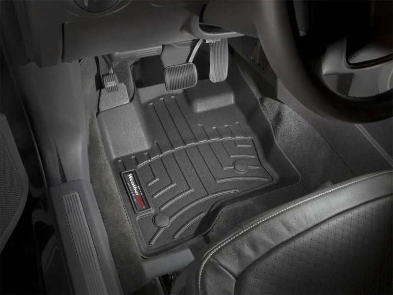 WeatherTech 09+ Ford Flex Front FloorLiner - Black - Installation View