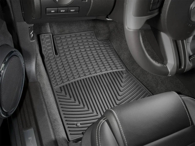 WeatherTech 10+ Ford Mustang Front Rubber Mats - Black - Additional View 5