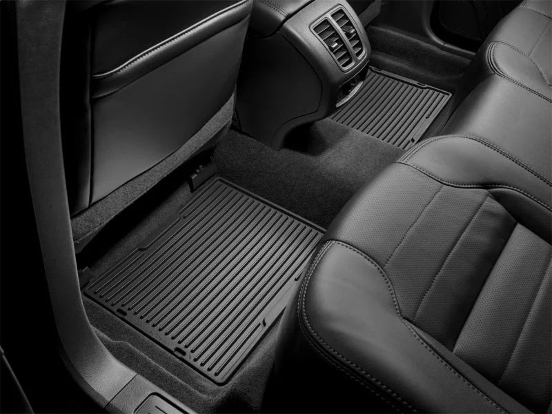WeatherTech 10+ Ford Taurus Rear Rubber Mats - Black - Installation View