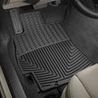 Load image into Gallery viewer, WeatherTech 10+ Subaru Outback Front Rubber Mats - Black - Installation View