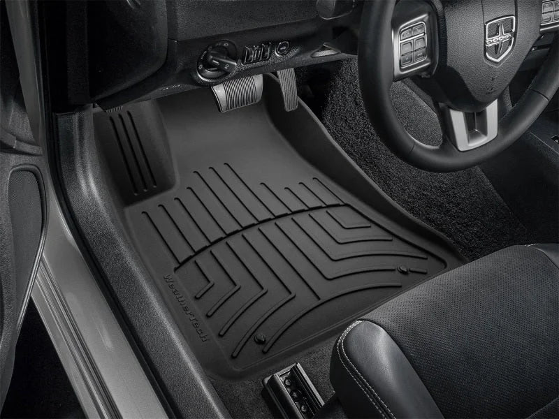 WeatherTech 11-21 Dodge Charger (RWD)/Chrysler 300 & 300C (RWD) Front FloorLiner HP - Black - Installation View