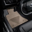 Load image into Gallery viewer, WeatherTech 11+ BMW 5-Series (F10) Front Rubber Mats - Tan - Installation View