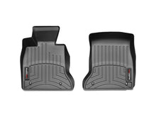 Load image into Gallery viewer, WeatherTech 11+ BMW 5-Series Front FloorLiner - Black - Back View