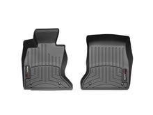 Load image into Gallery viewer, WeatherTech 11+ BMW 5-Series Front FloorLiner - Black - Back View