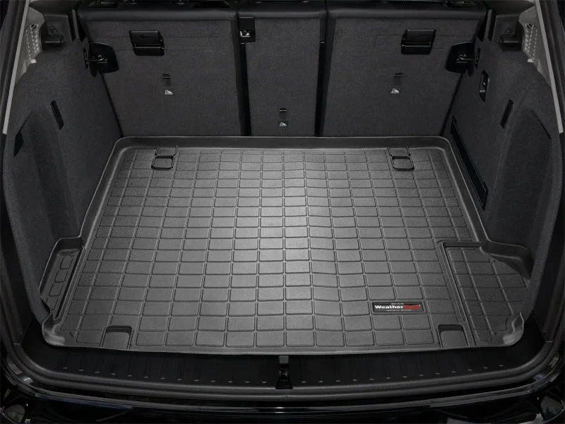 WeatherTech 11+ BMW X3 Cargo Liners - Black - Installation View