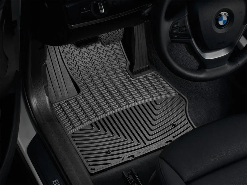WeatherTech 11+ BMW X3 Front Rubber Mats - Black - Detail View