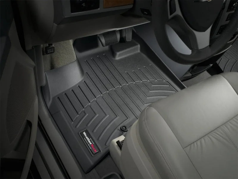 WeatherTech 11+ Chrysler Town & Country Front FloorLiner - Black - Installation View