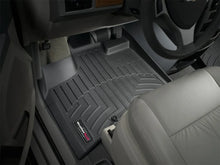 Load image into Gallery viewer, WeatherTech 11+ Chrysler Town &amp; Country Front FloorLiner - Black - Installation View