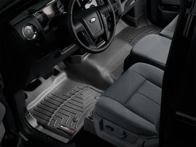 WeatherTech 11+ Ford F-150 Front FloorLiner - Black - Installation View