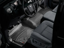 Load image into Gallery viewer, WeatherTech 11+ Ford F-150 Front FloorLiner - Black - Installation View