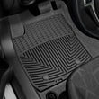 Load image into Gallery viewer, WeatherTech 11+ Ford Fiesta Front Rubber Mats - Black - Installation View