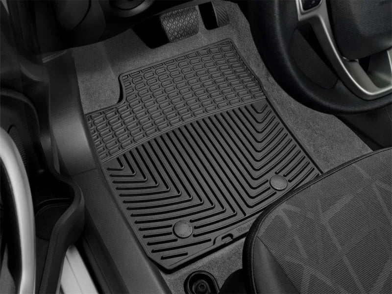 WeatherTech 11+ Ford Fiesta Front Rubber Mats - Black - Installation View