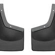 Load image into Gallery viewer, WeatherTech 11+ Ford Super Duty No Drill Mudflaps - Black - Installation View