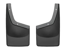 Load image into Gallery viewer, WeatherTech 11+ Ford Super Duty No Drill Mudflaps - Black - Installation View