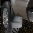 Load image into Gallery viewer, WeatherTech 11+ Ford Super Duty No Drill Mudflaps - Black - Installation View