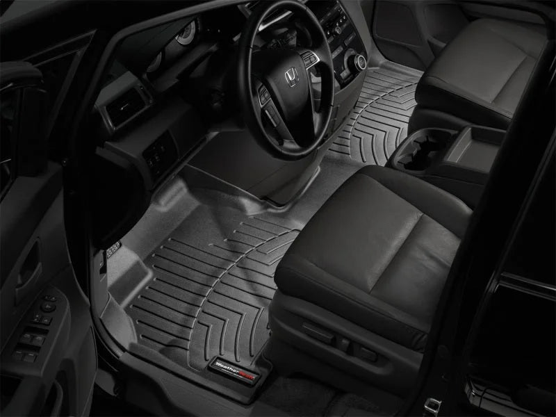 WeatherTech 11+ Honda Odyssey Front FloorLiner - Black - Installation View