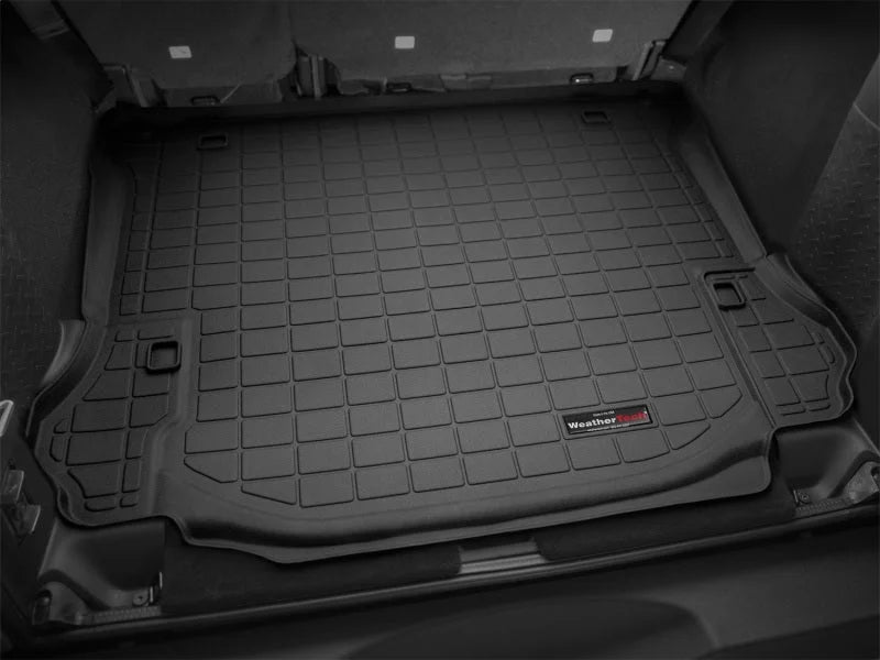 WeatherTech 11+ Jeep Wrangler Unlimited Cargo Liners - Black - Installation View