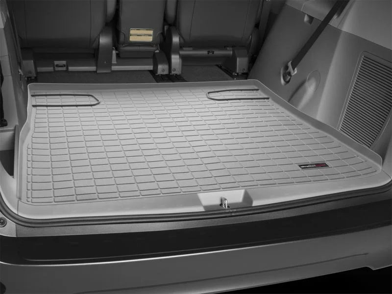 WeatherTech 11+ Toyota Sienna Cargo Liners - Grey - Installation View