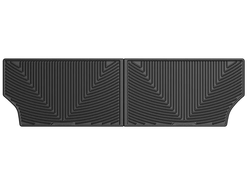 WeatherTech 11+ Toyota Sienna Rear Rubber Mats - Black - Back View