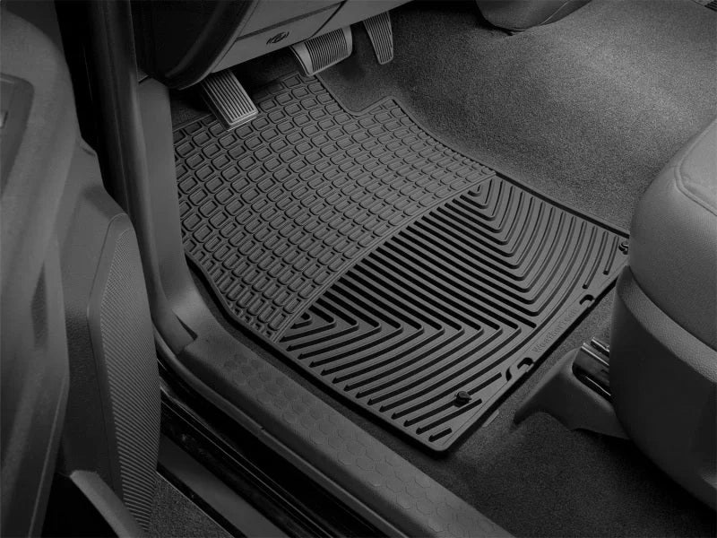 WeatherTech 12-15 Dodge Ram Truck 1500 Front Rubber Floor Mats - Black - Installation View