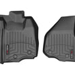 Load image into Gallery viewer, WeatherTech 12-16 Ford F-250/350/450/550 Vinyl Front FloorLiner - Black Does not fit Manual Shifter - Main Product View