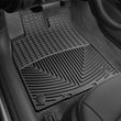 Load image into Gallery viewer, WeatherTech 12+ Audi A6/S6 Front Rubber Mats - Black - Installation View