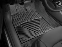 Load image into Gallery viewer, WeatherTech 12+ Audi A6/S6 Front Rubber Mats - Black - Installation View