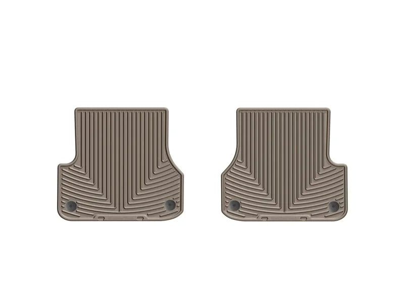WeatherTech 12+ Audi A6/S6 Rear Rubber Mats - Tan - Side View