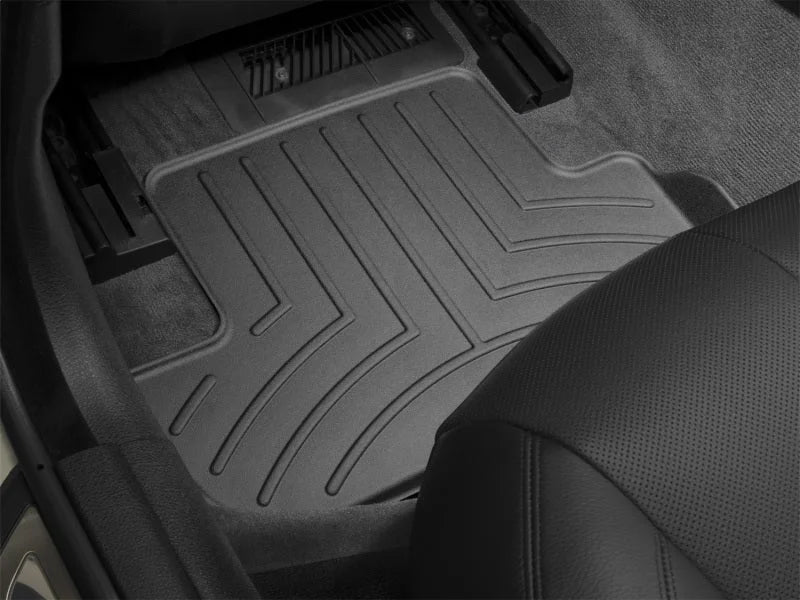 WeatherTech 12+ BMW 6-Series Rear FloorLiner - Black - Installation View